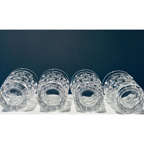 Vintage Bubble Glass Tumblers Set of 4 | Mid Century Retro Barware - Picture 9 of 10